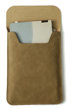 Vertical PU laptop sleeve
