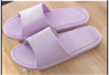 豎紋紫色拖鞋