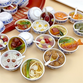 Mini Simulation Food Keychain