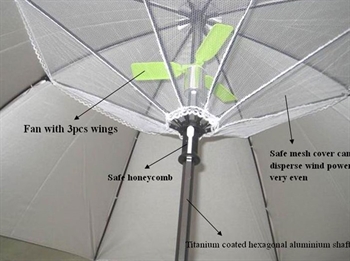 雨傘連小風扇